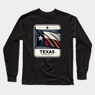 LoneStar Minimalist: Trendy Texas Independence day Long Sleeve T-Shirt